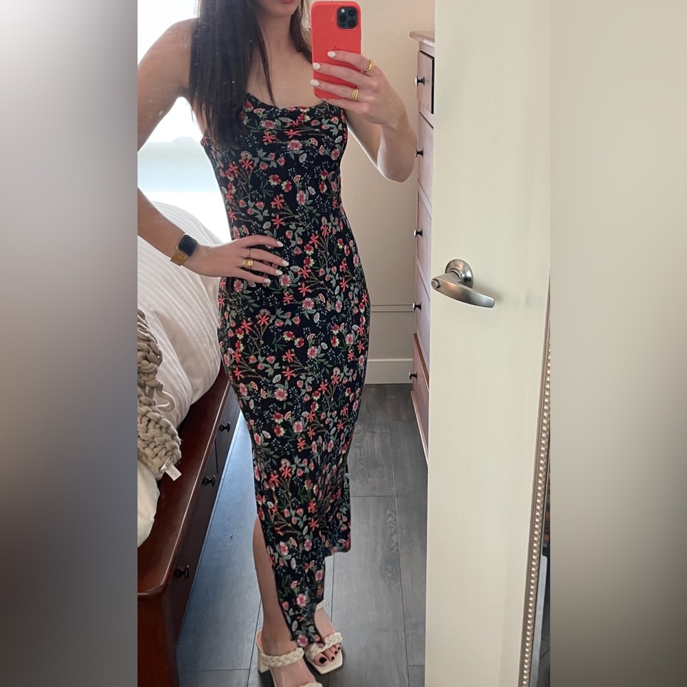 Alice + Olivia Harmony Floral Midi Slip Dress- NEVER WORN
